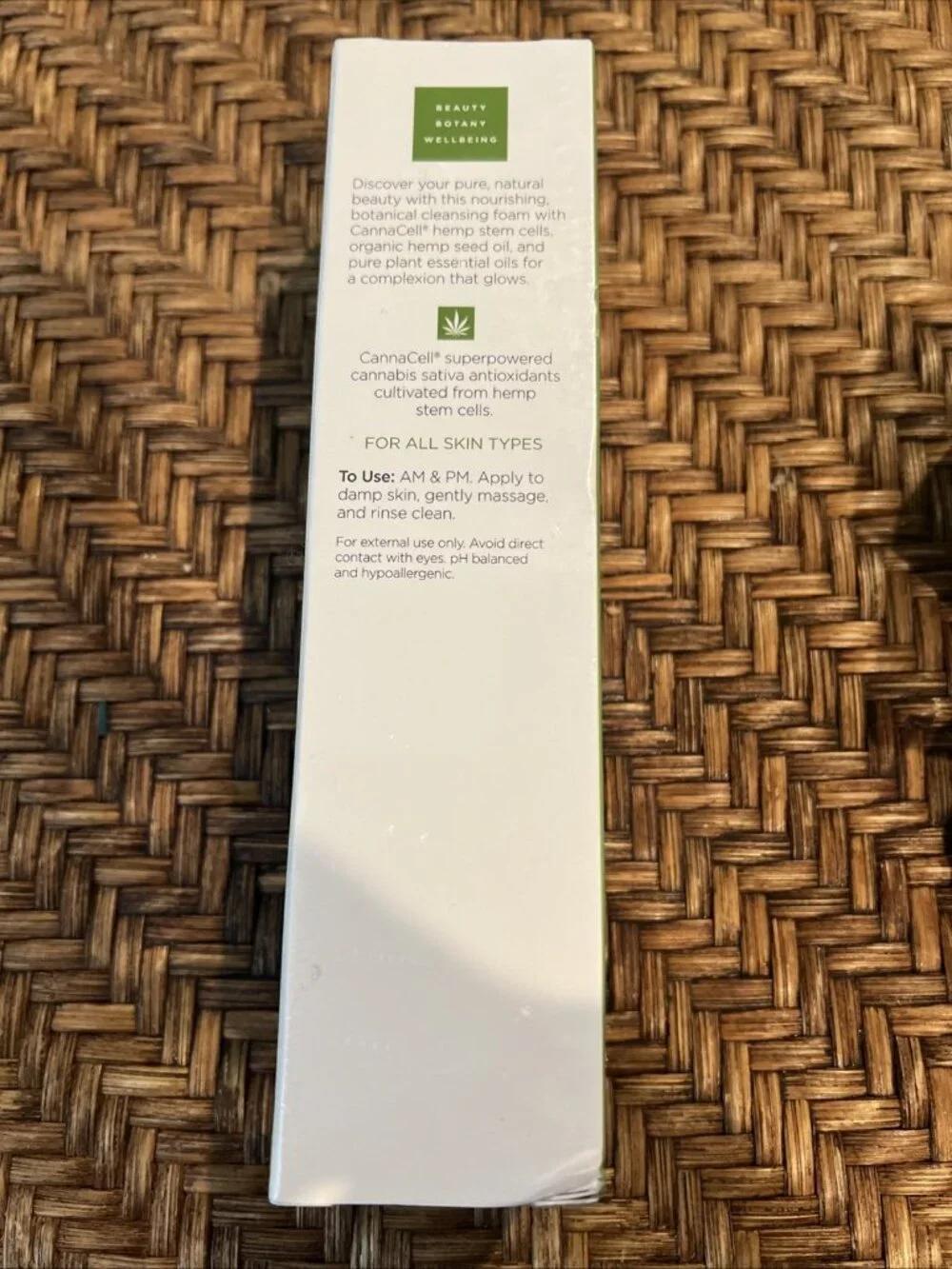 Andalou Naturals CannaCell Cleansing Foam Hemp Stem Cells Gluten Free 5.5 Fl Oz